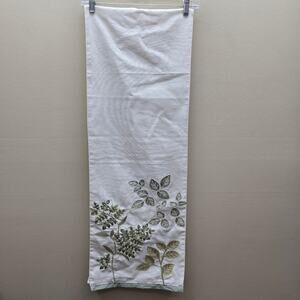 Pier 1 Imports Embroidered Floral Table Runner Decorative Dining 13" X 72"